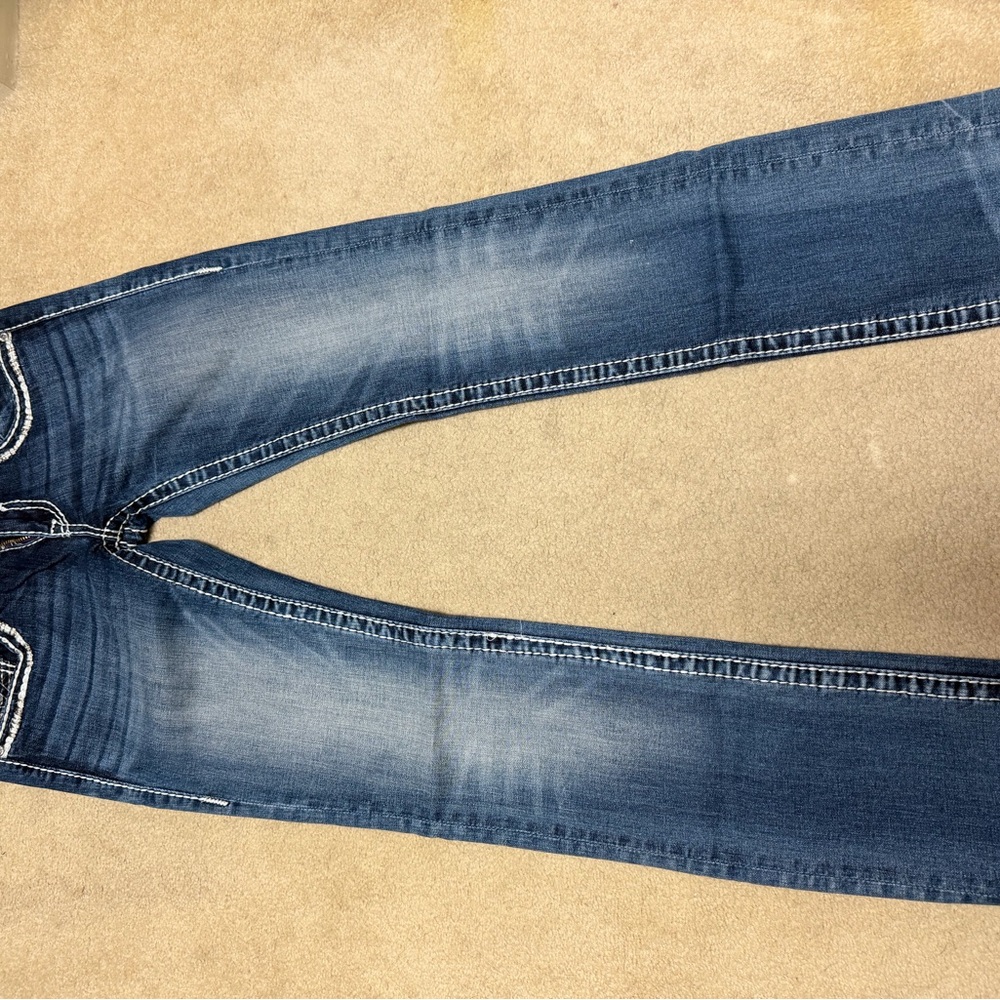 Vigoss Women's Dark Blue Skinny Jeans with Fading